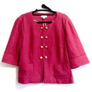 Pink LOFT wool blend blazer!
